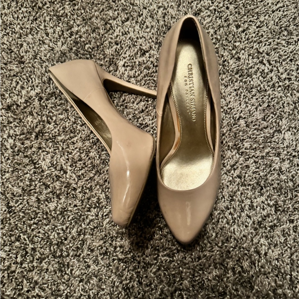 Tan heels, worn a few times